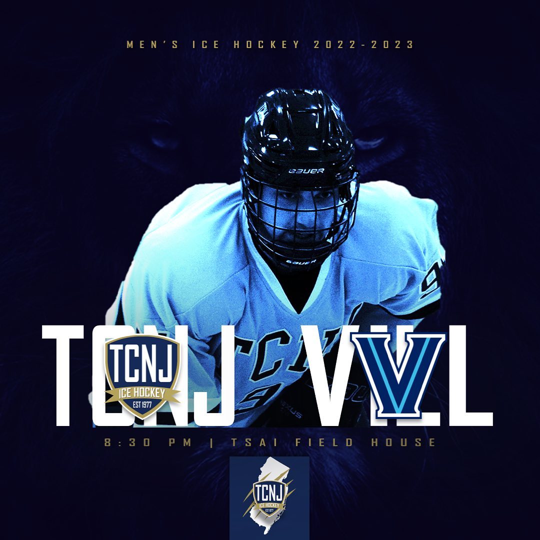 It’s #gameday! We host the IceCats in a non-conference game. 

🆚 @villanovamhockey 
⏰ 8:30pm
🎟 $5/TCNJ Students are Free
📍 Tsai Field House at Lawrenceville 
*Please see profile link for directions & rules* #tcnjhockey #tcnj #lionpride #tgif