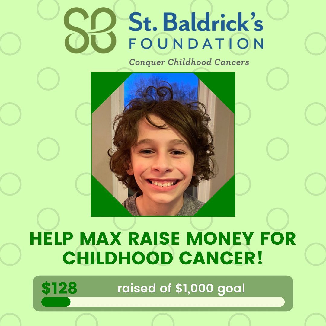 Coach Ducko’s son Max is shaving his head to help raise money for @stbaldricks again this year! Please help Max raise money for #childhoodcancer by donating at our profile link! #tcnjhockey #tcnj
