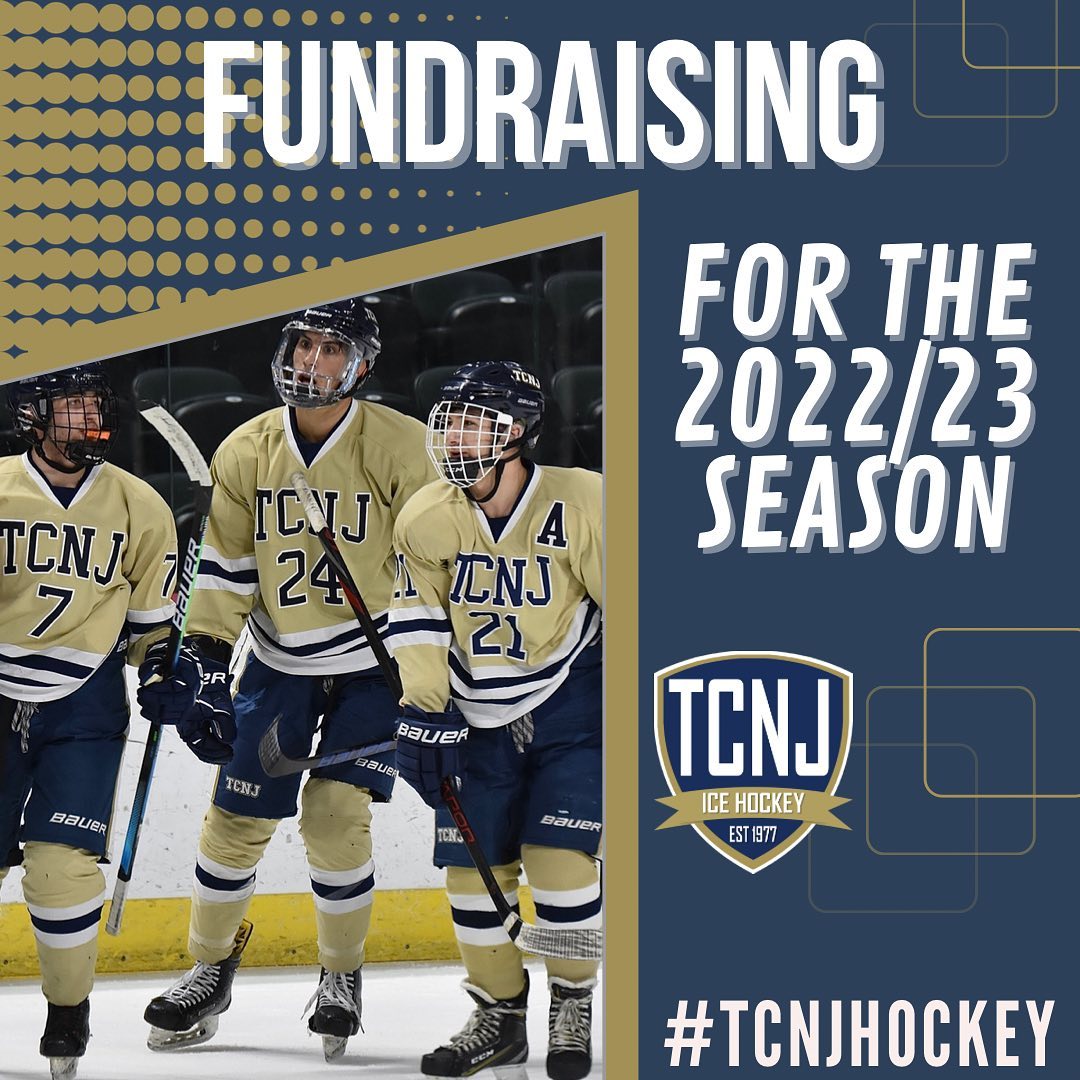 We’re raising money towards next years jump to Division 1. Please click our profile link to donate, any amount is greatly appreciated and donations are tax deductible! #tcnjhockey #tcnj #fundraising #crowdfunding