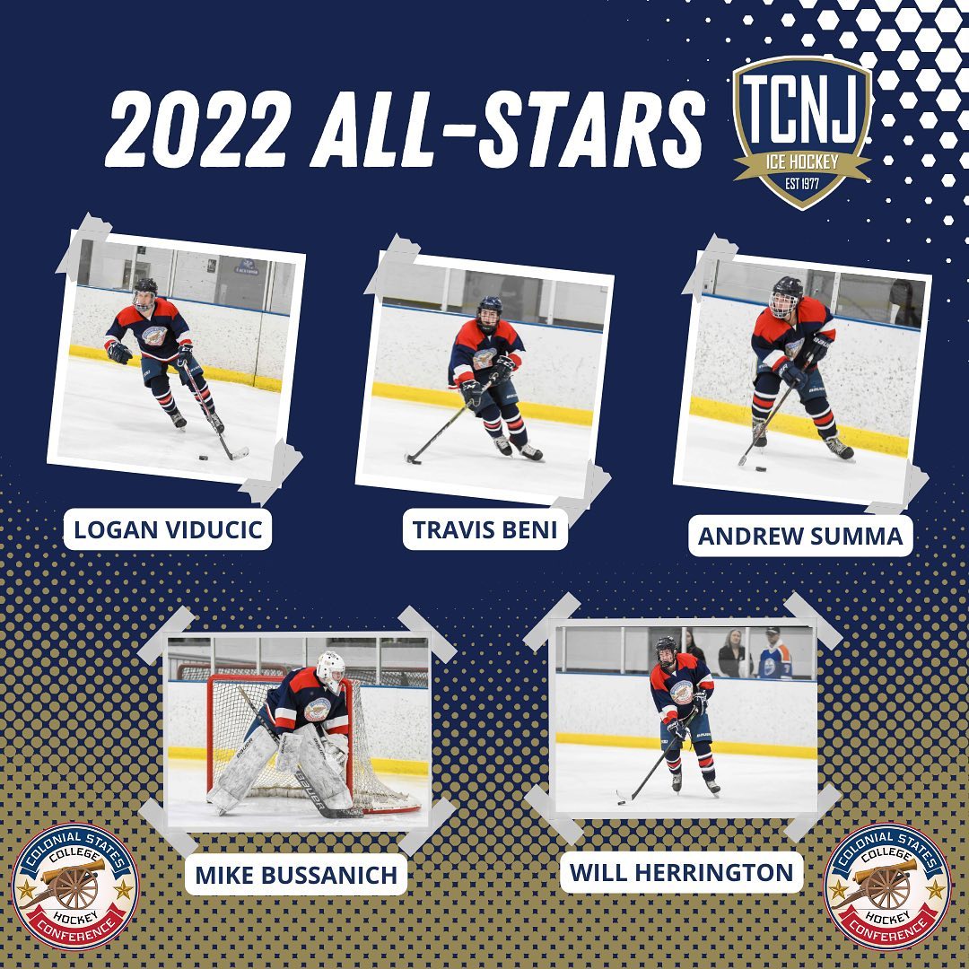 Congratulations to our five #Colonial All-Stars! #tcnjhockey #tcnj